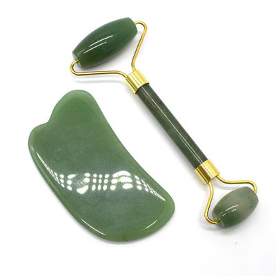 Massaggio del viso e del corpo Guasha Strumento di bellezza Prodotto di tendenza 2024 Ametista naturale Giada Roller Faciale Gua Sha massaggiatore