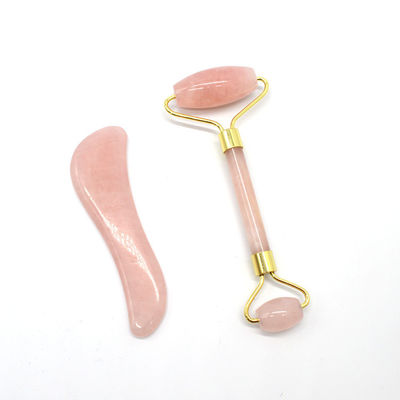 Massaggio del viso e del corpo Guasha Strumento di bellezza Prodotto di tendenza 2024 Ametista naturale Giada Roller Faciale Gua Sha massaggiatore