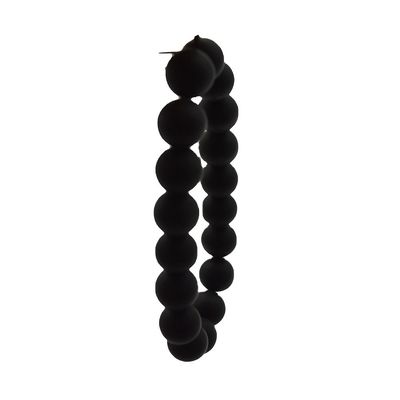 Art Collectible Natural 10mm Black Bian Stone Beads Bracelets per uomini e donne