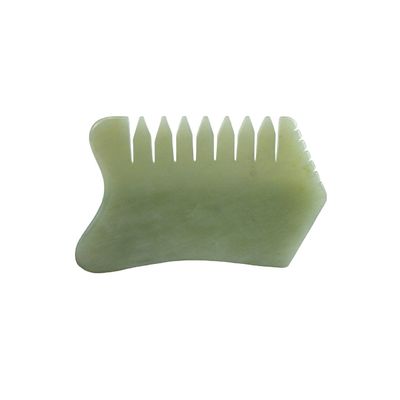 100% naturale Xiuyan Jade pettine per la cura del cuoio capelluto Massaggio strumento SPA terapia di rilassamento di agopuntura trattamento