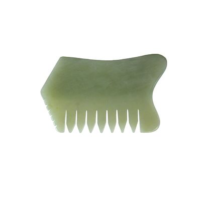 100% naturale Xiuyan Jade pettine per la cura del cuoio capelluto Massaggio strumento SPA terapia di rilassamento di agopuntura trattamento