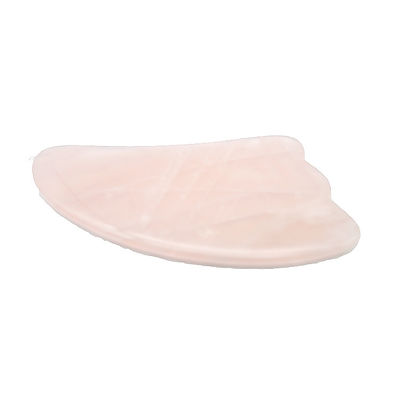 9.5*5.5cm Pietra Naturale Strumento Gua Sha Quarzo Rosa/Ametista/Giada Bianca Strumento di Massaggio per Massaggio Corporeo