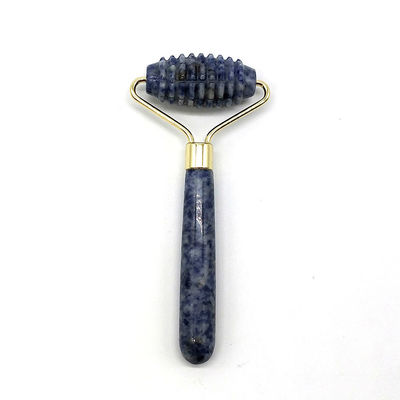 Blue Point Jasper Massaggiatore a rulli senza rumore per il viso Natura Giada Massaggiatore a rulli 128*58mm Funzionalità Massaggiatore a faccia in su Natura