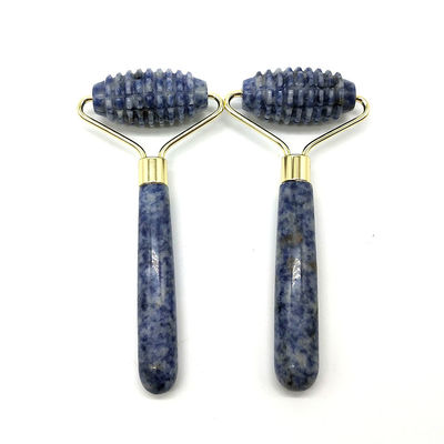 Blue Point Jasper Massaggiatore a rulli senza rumore per il viso Natura Giada Massaggiatore a rulli 128*58mm Funzionalità Massaggiatore a faccia in su Natura
