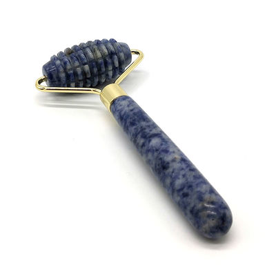 Blue Point Jasper Massaggiatore a rulli senza rumore per il viso Natura Giada Massaggiatore a rulli 128*58mm Funzionalità Massaggiatore a faccia in su Natura