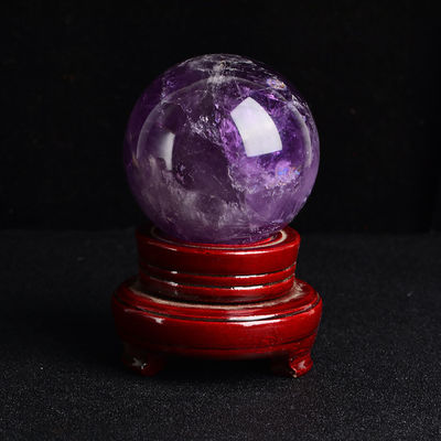 3-5/Appect Natural Amethyst Ball Fengshui Decorazione Sfera di pietra preziosa per la decorazione di casa e ufficio