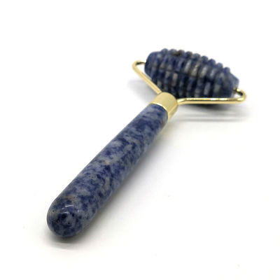 Blue Point Jasper Massaggiatore a rulli senza rumore per il viso Natura Giada Massaggiatore a rulli 128*58mm Funzionalità Massaggiatore a faccia in su Natura