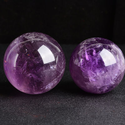3-5/Appect Natural Amethyst Ball Fengshui Decorazione Sfera di pietra preziosa per la decorazione di casa e ufficio