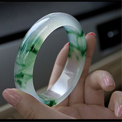 OEM/ODM Acceptabile Gioielleria Decorazione Giada Naturale Ghiaccio Giada Braccialetto Smeraldo Verde Donne Giada Cristallo Pietra Braccialetto