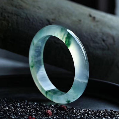 OEM/ODM Acceptabile Gioielleria Decorazione Giada Naturale Ghiaccio Giada Braccialetto Smeraldo Verde Donne Giada Cristallo Pietra Braccialetto