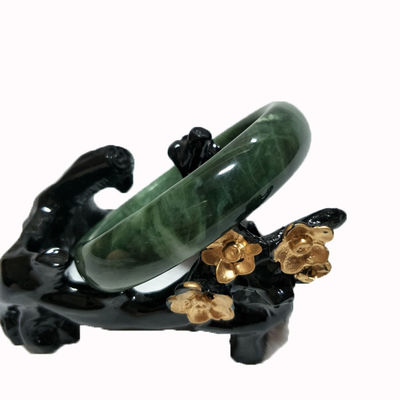 Braccialetto verde smeraldo naturale e giada giada per uomini e donne bellezza con amore tema da gemma