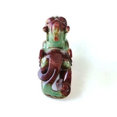 Statua di Pixiu in giada naturale in stile Feng Shui Perfetta per decorare la vostra casa
