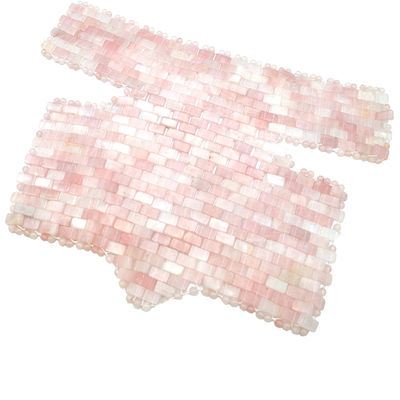 Home Esercizio SPA Maschera naturale rosa Collo di giada Copertura del seno Rosa Quarzo di giada raffreddante Massaggio del sonno Terapia per la bellezza