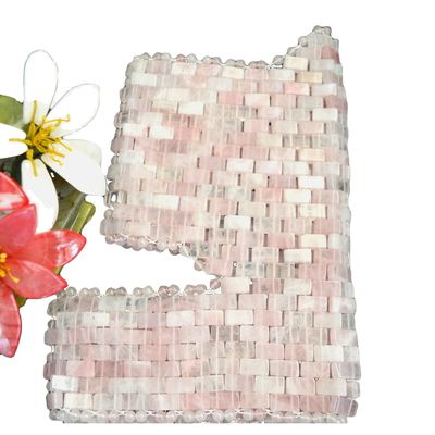 Home Esercizio SPA Maschera naturale rosa Collo di giada Copertura del seno Rosa Quarzo di giada raffreddante Massaggio del sonno Terapia per la bellezza