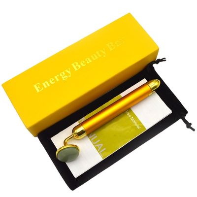 6000 volte/min Frequenza di massaggio 24K Oro Facial Beauty Bar Face and Eye Beauty Magic Wand Massaggiatore Faciale con funzione