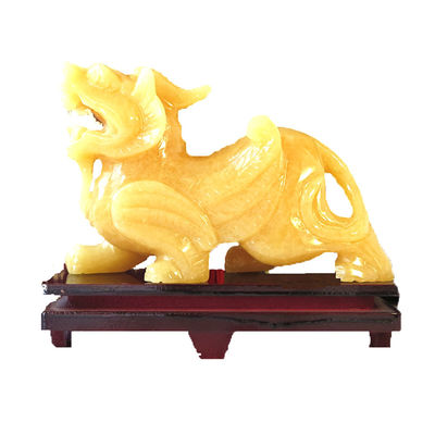 Hot seller Gemstone scultura Topaz Pixiu Giada statua da caratteristica regionale