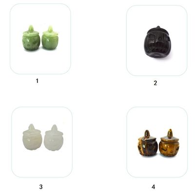 Tecnica di incisione Cristallo naturale Pietra semipreziosa intagliata zucca perfettamente intagliata per la decorazione di Halloween