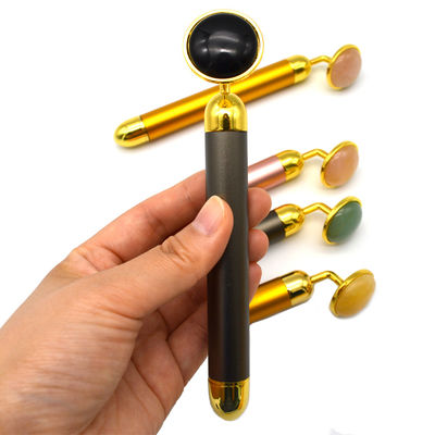 6000 volte/min Frequenza di massaggio 24K Oro Facial Beauty Bar Face and Eye Beauty Magic Wand Massaggiatore Faciale con funzione