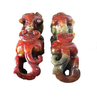 Quartzo Cristallo Giada Pixiu Green Statue per la casa Regalo 20 cm Gemstone Feng Shui incisione Figura intagliata Decorazione domestica Amore