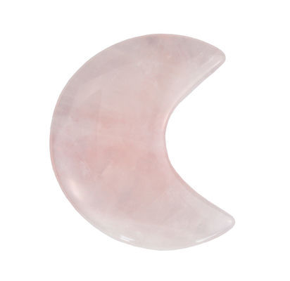 2024 Rose Quartz Mini Gua Sha Stone Crescent Shape Guasha stone Antico stile di imitazione Comodo per il massaggio facciale