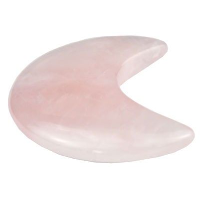 2024 Rose Quartz Mini Gua Sha Stone Crescent Shape Guasha stone Antico stile di imitazione Comodo per il massaggio facciale