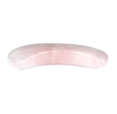 2024 Rose Quartz Mini Gua Sha Stone Crescent Shape Guasha stone Antico stile di imitazione Comodo per il massaggio facciale