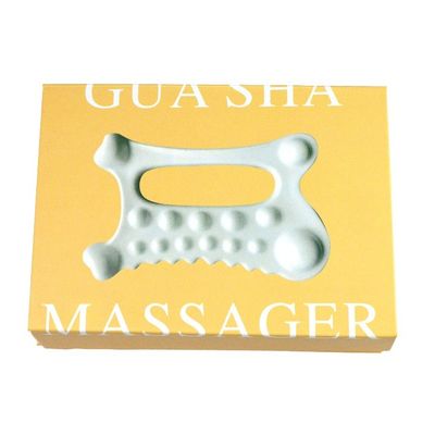 Logo personalizzato disponibiled 2024 attrezzo di massaggio in ceramica portatile Gua Sha per il corpo cura della pelle Spa Facial lifting bellezza