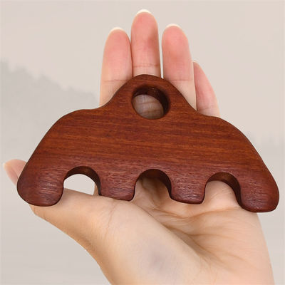 11.7*5.8cm pettine di massaggio per la cura del cuoio capelluto in legno corpo acupointo strumento di massaggio a pressione meridiano dragaggio gua sha spazzola di massaggio