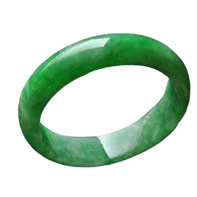 Personalizzazione di pietre di cristallo Ice Emerald Green Jade Bracelet OEM ODM accettato
