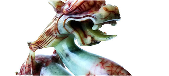 Giada Pixiu Dragone Animal Sculpture Scultura intagliata verde fatta a mano per la forma personalizzata Regalo per la casa Festival Office Decorazione