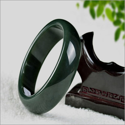 Braccialetto di giada etiana Nefrite verde fatto a mano in stile popolare 54-65mm con design naturale unico
