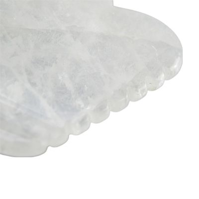 Quarzo trasparente Gua Sha Massaggio Tavola Pietra naturale Cristallo Guasha Pietra di guarigione Bellezza Faciale Corpo Spa Strumento per Massaggio Corpo