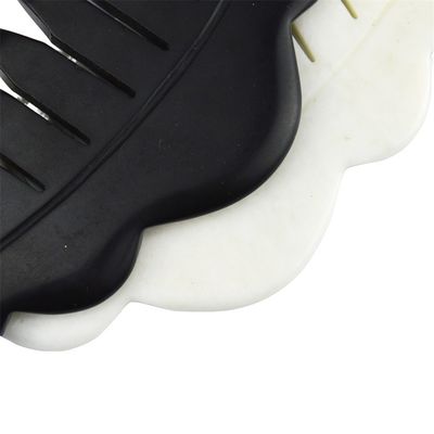 Disponibile il logo personalizzato e il 2024 Cina Giada Bianca Naturale Gua Sha Raschiatura Comb Guasha Stone Head Spa Massaggiatore Raschiatura