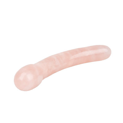 Rilassante massaggio corporeo a quarzo rosa Yoni Stick fatto a mano per il rilassamento naturale del corpo e la funzione musicale