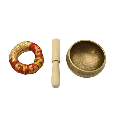 Coppa di brassatura naturale Nepal Set per la meditazione e lo yoga