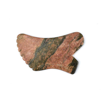 Massaggiatore Manuale Rodonite Naturale Pietra di Jaspero Gua Sha Scraping Board Guasha Bellezza Faciale Massaggio Corporeo Strumento Per La Cura Della Pelle Relax