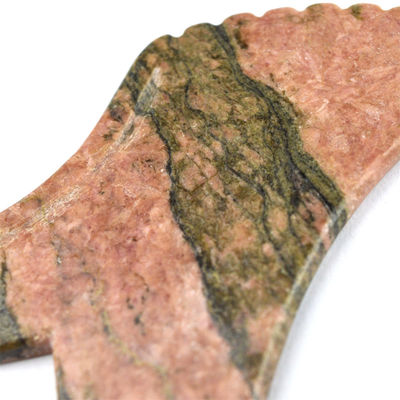 Massaggiatore Manuale Rodonite Naturale Pietra di Jaspero Gua Sha Scraping Board Guasha Bellezza Faciale Massaggio Corporeo Strumento Per La Cura Della Pelle Relax