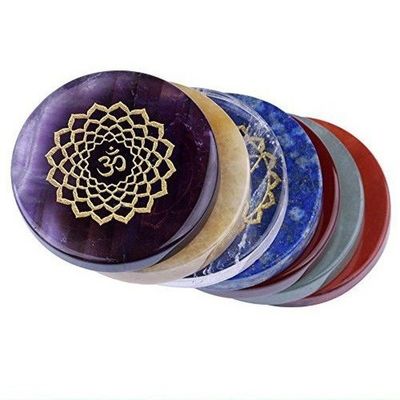 Pietra energetica colorata per Feng Shui Decorazione domestica Sette chakra Pietre di agata di cristallo in stile naturale