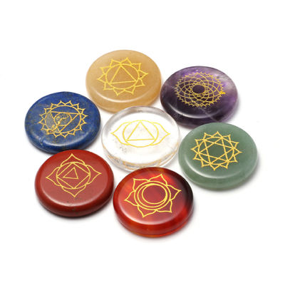 Pietra energetica colorata per Feng Shui Decorazione domestica Sette chakra Pietre di agata di cristallo in stile naturale