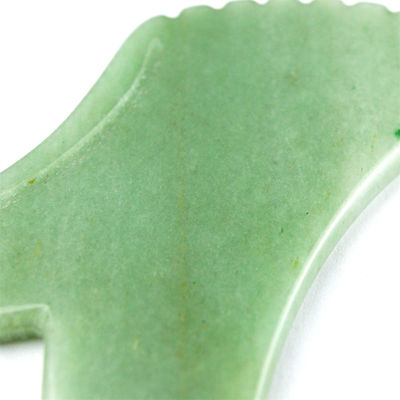 Massaggio del corpo per la cura della pelle Aventurine verde naturale Giada Gua Sha Logo personalizzato Guasha Strumento di bellezza facciale per ridurre le rughe