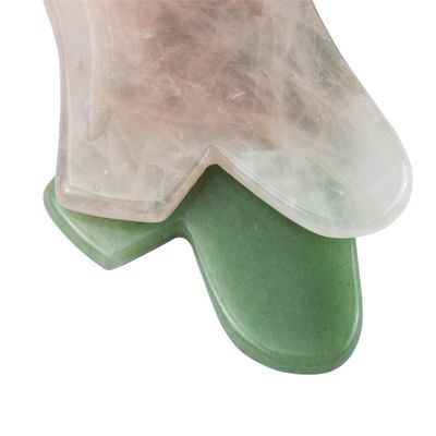2024 Rose Quartz Gua Sha Massaggio Faciale Strumento di Massaggio Naturale per la Bellezza della Pelle Cristallina Massaggiatore per Facelifting
