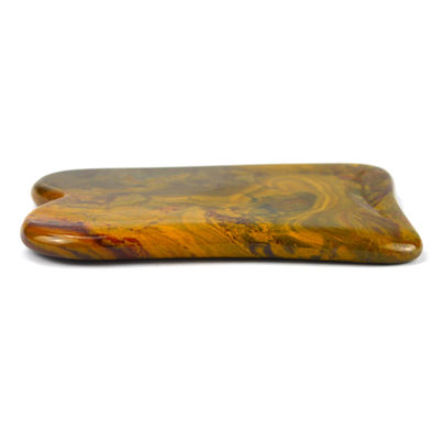 Massaggiatore Logo personalizzato Mookaite Massaggio corpo Strumenti per la bellezza Guasha Stone Scrapping per lifting facciale e drenaggio linfatico