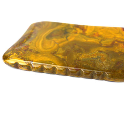 Massaggiatore Logo personalizzato Mookaite Massaggio corpo Strumenti per la bellezza Guasha Stone Scrapping per lifting facciale e drenaggio linfatico