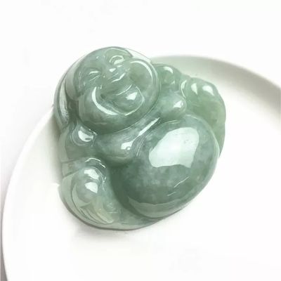 Art Collectible High Class Giada Buddha intagliato Giada Buddha Pendente per tema collana