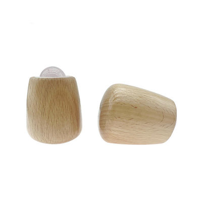 Personalizzabile palla di massaggio di giada maniglia di legno giada rullo per il massaggio del corpo e collo / faccia Gua Sha strumento di sollievo dallo stress