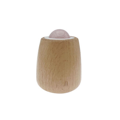 Personalizzabile palla di massaggio di giada maniglia di legno giada rullo per il massaggio del corpo e collo / faccia Gua Sha strumento di sollievo dallo stress