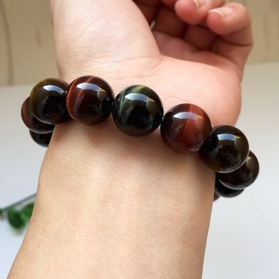 Braccialetto in pietra naturale per occhi di tigre accessorio di moda esotico colorato per amanti maschili e femminili