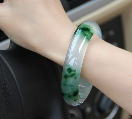 50-62mm Altro Braccialetto di giada fluttuante di giada naturale di giada di smeraldo braccialetti popolari 1 pezzo