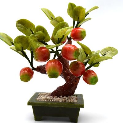 Tecnica di incisione Popolari alberi di cristallo fatti a mano cinesi alberi di mela di cristallo fiori di giada albero