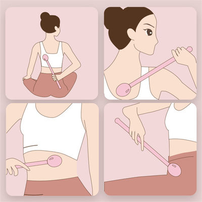Martello da massaggio in silicone colorato per il corpo che tocca il meridiano fitness e salute